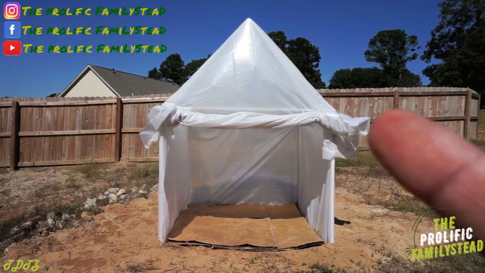 Handmade PVC Pipe Greenhouse Tutorial