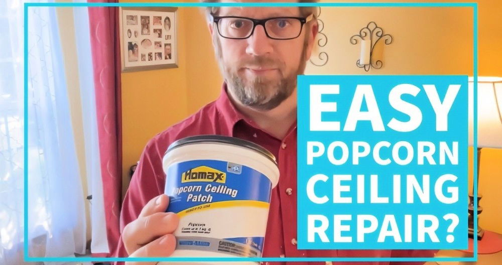 repairing a popcorn ceiling