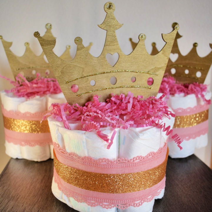 DIY Small Diaper Cake 