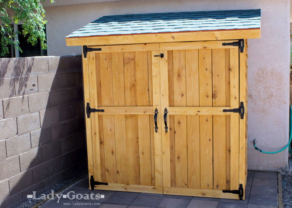 Small DIY Cedar Shed
