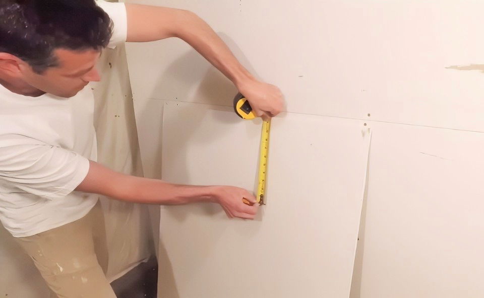 the drywall slide cut technique