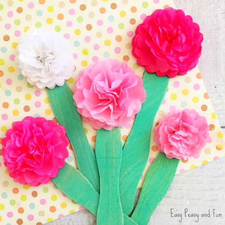 DIY Tissue Paper Flower 