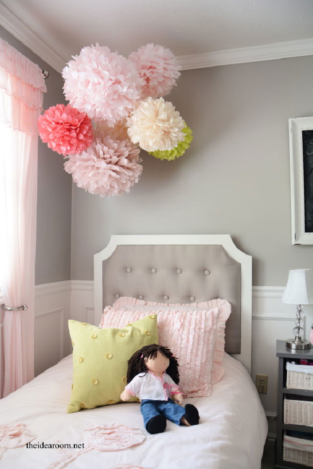 Tissue Paper Pom Poms for Ceiling Decoration