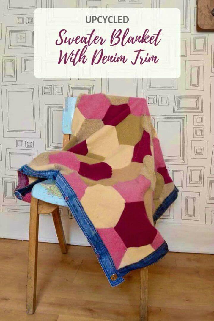 Wool Sweaters Into Patchwork Throw